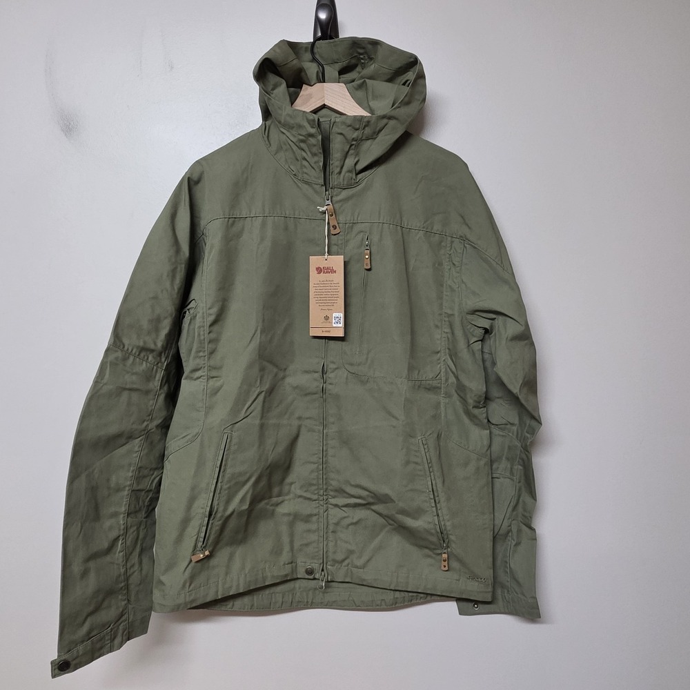 Fjallraven Sten Jacket Men's Jacket Army Green Large Water Resistant Wax Finish